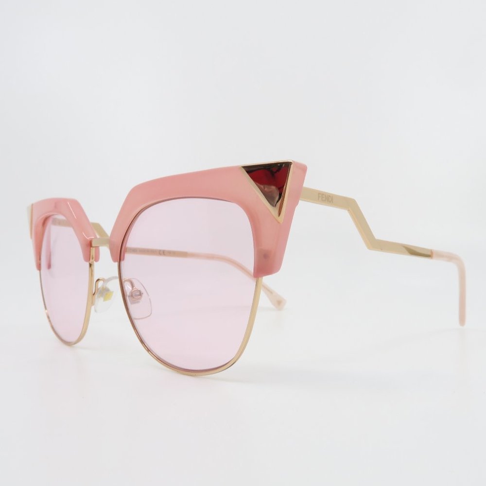 Fendi Cat Eye Pink & Rose Gold Metal FF0149/S 54mm - Picture 3 of 6